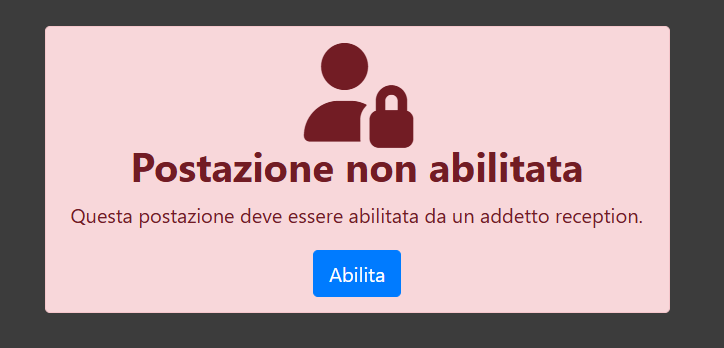 Abilitazione postazione