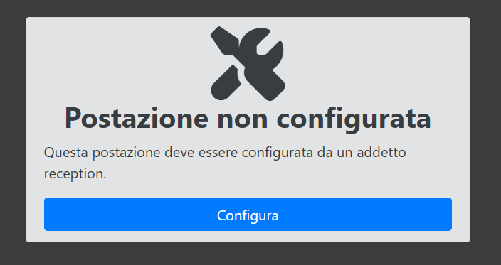 Configurazione postazione