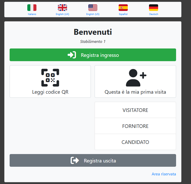 Nuovo visitatore